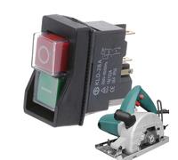 Bouton magnétique | 4 broches AC250V 16A Outil électrique étanche | Pour perceuse industrielle, meuleuse, machine de découpe, grues, scies de table d'extérieur