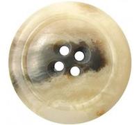 Bouton Manteau Chiné Ecru 34 mm X 1 - Union Knopf(...) - Ecru G