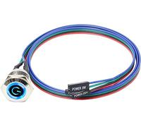 Bouton métallique hôte de commutateur de châssis Ordinateur hôte interrupteur câble boîtier PC LED Power button ATX Power on/off (12mm)