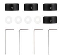 Bouton Métallique Noir pour Pédale de Commande en Alliage D’aluminium Lot