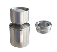 Bouton moleté rotatif pour robinet d'évier de cuisine, salle de bain, extension de robinet, pulvérisateur pivotant à 360 degrés à double flux pour tête de robinet d'évier.