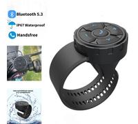 Bouton Multimédia Sans Fil Bluetooth 5.3,Télécommande Pour Casque De Moto,Écouteurs Pour Volant De Voiture,Lecture De Musique Mp3 Pour Téléphones.Black.