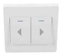 Bouton Mural de Porte de Garage à Réarmement Automatique, Panneau | ABS Blanc, Deux Commandes Murales, 10 A 250 V, pour Garage et Volets Motorisés