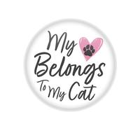 Bouton My Heart Belongs to My Cat