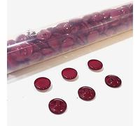 Bouton Nazareno Semi-cadran en résine Rouge 144 pièces/tube, 13 couleurs et 4 tailles au choix, artisanat, couture, travaux manuels, rampes (178, 11 mm)