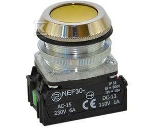 Bouton NEF30-KXY jaune W0-NEF30-K XY G