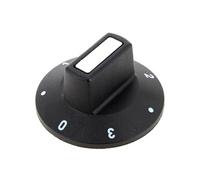 Bouton noir 0 a 3 12h , 0000524051 Noir G