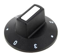 Bouton noir 0 a 3 12h , 0000524051 - Table de cuisson Universel - Boutons