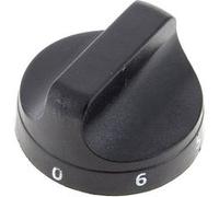 Bouton noir 0 a 6, 12h Noir G