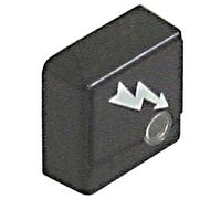 Bouton noir compatible avec colged Flash pour lave-vaisselle 23 x 23 mm Convient également pour elettro Bar