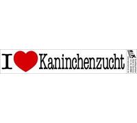 Bouton pan stick pVC-autocollant "i love kaninchenzucht «neuf taille: env. 18 cm (301968)