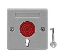 Bouton Panique, Bouton d'alarme d'urgence ABS 12 V avec réinitialisation | Bouton d'urgence PB68, alarme de sécurité murale encastrée en ABS, adaptée à la banque, à la maison de retraite
