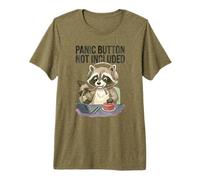 Bouton Panique Non Inclus Worker Life ANI Funny Office Humour T-Shirt Haut de Gamme