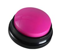 ＡＷＨＡＯ Bouton parlant enregistrable 30S, Buzzers de réponse, jouet pour enfants, bouton d'effet sonore, fabricant de bruit, rose rouge