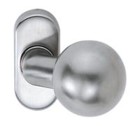Bouton porte profilée inox 304 logement M6 coudé Quantité:1