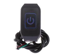 Bouton pour moto guidons Bouton De Commutation Pour Moto, Montage Sur Guidon, Interrupteur Autobloquant Modifié, Commande De Klaxon De Phare Marche/arrêt Avec Lampe, 1 Pièce(2)