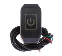 Bouton pour moto guidons Bouton De Commutation Pour Moto, Montage Sur Guidon, Interrupteur Autobloquant Modifié, Commande De Klaxon De Phare Marche/arrêt Avec Lampe, 1 Pièce(6)