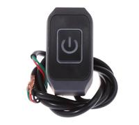 Bouton pour moto guidons Bouton De Commutation Pour Moto, Montage Sur Guidon, Interrupteur Autobloquant Modifié, Commande De Klaxon De Phare Marche/arrêt Avec Lampe, 1 Pièce(5)