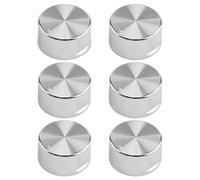 Bouton pour Réchaud à Gaz 6 mm, 6Pcs Bouton Gazinière Universel en Alliage de Zinc, Boutons de Réglage Universels, pour Four, Cuisinière et Plaques Chauffantes