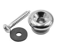 vhbw Bouton pour sangle de guitare, ceinture pour guitare classique, occidentale, basse, électrique - argent champignon
