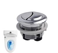 Bouton-poussé Des Toilettes - Boutons De Rinçage, En Acier Inoxydable, Appuyez Sur Les Boutons Du Réservoir De Toilettes À Double Poussée | Kit De Remplacement Du Piston Des Toilettess De Bout
