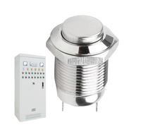 Bouton Poussoir - 12mm Rond Auto-Réinitialisable Multifonction | Bouton-Poussoir Momentané en Métal Marche Arrêt | pour Machine Domestique Équipement Extérieur Atelier Automobile Usine