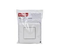 - Bouton poussoir 6A à vis complet - Mosaic - blanc