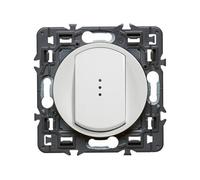 - Bouton poussoir 6A avec voyant à composer - Céliane - Blanc