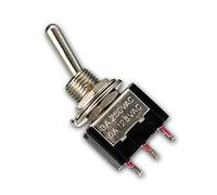 Bouton-poussoir à bascule/interrupteur miniature, 1 pôle, contact de travail