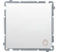 Bouton-poussoir à contact lumineux blanc BMS1.01/11 SIMON BASIC