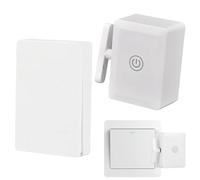 Bouton-poussoir À Distance - Interrupteur D'éclairage Sans Fil | Tactile Et Télécommande - Bouton Intelligent ABS IP42 Avec Portée De 10 À 20 M, Chargement De Type C Et Installation Adhésive, Idéal Po