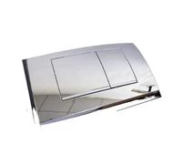 Bouton poussoir à double chasse d'eau argenté brillant, Compatible avec for Ge-berit Twinline30 115.899.KH.1, pièce de rechange for réservoir de toilette mural dissimulé