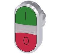 Bouton-poussoir à double touche Siemens 3SU1050-3AB42-0AK0 1 pc(s)