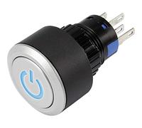 Bouton poussoir à pression TRU COMPONENTS LAS1-AWY-11T/B/12V/P 1303031 250 V/AC 3 A 1 x Off/(On) IP65 à rappel 1 pc(s)