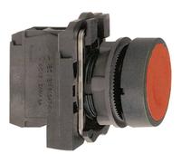 Bouton-poussoir à rappel actionneur plat noir Schneider Electric Harmony XB5AA21 1 pc(s)