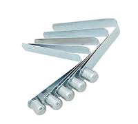 Bouton Poussoir à Ressort Clips Adulte Unisexe, Argent, 8mmx 10mm