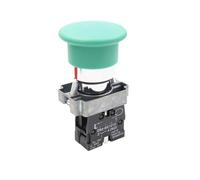 Bouton-poussoir à tête de champignon en métal, réinitialisation automatique, rouge/vert/jaune, 5 pièces, 1 pièce(NC)