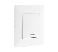 - Bouton poussoir à voyant 10A - blanc - Artezo