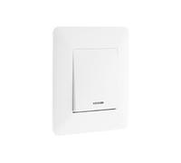 - Bouton poussoir à voyant 10A - blanc - Artezo