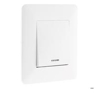 - Interrupteur poussoir à voyant 10A - Blanc - Artezo