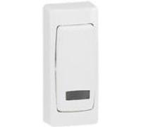 Legrand 086088 Poussoir à Voyant Appareillage Saillie Complet Version Étroite