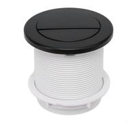 Bouton poussoir ABS pour toilettes Argenté 84 x 98 mm | Finition chromée, facile à nettoyer, s'adapte aux réservoirs d'air, taille 84 x 98 mm, construction ABS
