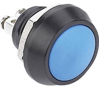 Bouton-poussoir antivandalisme TRU COMPONENTS GQ12B-A, BL 701260 48 V/DC 2 A 1 x Off/(On) IP65 à rappel 1 pc(s)