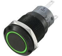 Bouton-poussoir antivandalisme TRU COMPONENTS LAS1-AGQ-11E/G 702211 250 V/AC 5 A 1 x Off/(On) IP67 à rappel 1 pc(s)
