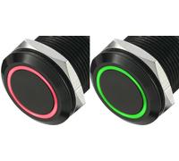 Bouton-poussoir antivandalisme TRU COMPONENTS LAS1-AGQ-11E/R-G 702477 250 V/AC 5 A 1 x Off/(On) à rappel 1 pc(s)