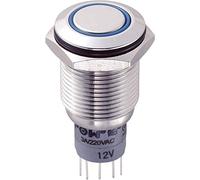 Bouton-poussoir antivandalisme TRU COMPONENTS LAS2GQF-22E/B/12V/S/P 701958 250 V/AC 3 A 2 x On/(On) à rappel 1 pc(s)