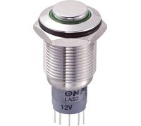 Bouton-poussoir antivandalisme TRU COMPONENTS LAS2GQH-11E/G/12V/S/P 701933 250 V/AC 3 A 1 x On/(On) à rappel 1 pc(s)