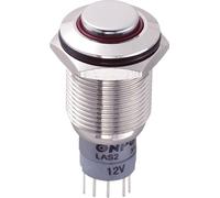 Bouton-poussoir antivandalisme TRU COMPONENTS LAS2GQH-11E/R/12V/N/P 701909 250 V/AC 3 A 1 x On/(On) à rappel 1 pc(s)
