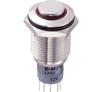 Bouton-poussoir antivandalisme TRU COMPONENTS LAS2GQH-11E/R/12V/N/P 701909 250 V/AC 3 A 1 x On/(On) à rappel 1 pc(s)