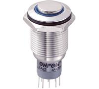 Bouton-poussoir antivandalisme TRU COMPONENTS LAS2GQH-22E/B/12V/S/P 701808 250 V/AC 3 A 2 x On/(On) IP65 à rappel 1 pc(s)